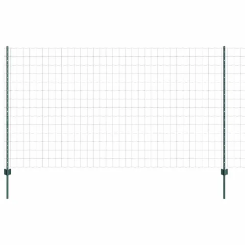 Euro ograda s postom 10 x 1,4 m Čelik premazan PVC-om Zelena - Zelena 10 x 1,4 m ograda (mreža 7,5 x 10 cm) Cijena