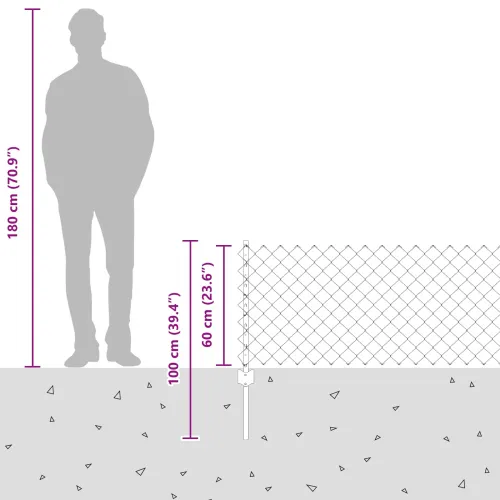 Ograda od pletene žice sa stupovima 10 x 0,6 m - Zelena 10 x 0,6 m ograda (6 x 6 cm mreža) Cijena