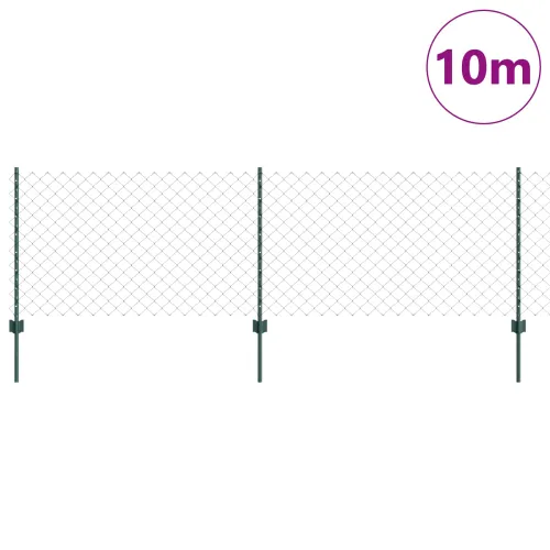 Ograda od pletene žice sa stupovima 10 x 0,8 m - Zelena 10 x 0,8 m ograda (6 x 6 cm mreža) Cijena