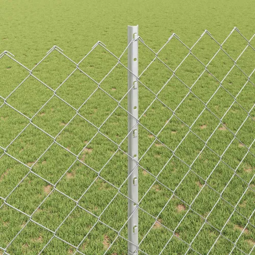 Ograda od lančanih veza s postovima 10 x 1,4 m Pocinčani čelik - Pocinčani čelik 10 x 1,4 m ograda (mreža 6 x 6 cm) Cijena