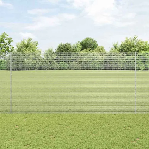 Zatvorena žičana ograda s postovima 25 x 1,6 m Pocinčani čelik - Pocinčani čelik 25 x 1,6 m ograda (mreza 1,2 x 1,2 cm) Cijena