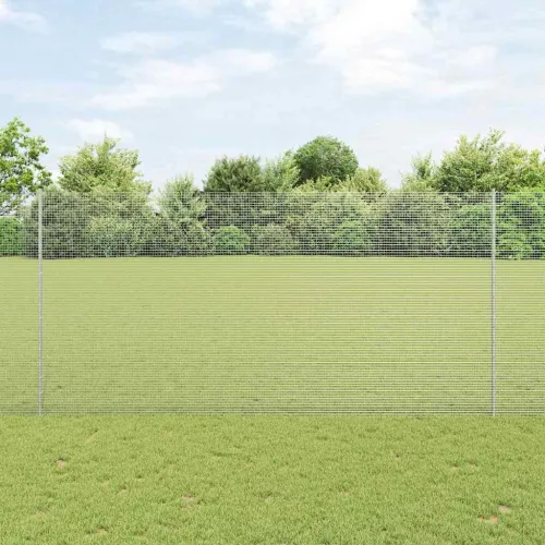 Zatvorena žičana ograda s postovima 25 x 1,6 m Pocinčani čelik - Pocinčani čelik Ograda 25 x 1,6 m (mreža 1,6 x 1,6 cm) Cijena