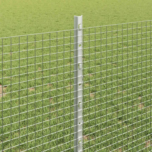 Zatvorena žičana ograda s postovima 50 x 0,8 m Pocinčani čelik - Pocinčani čelik 50 x 0,8 m ograda (mreža 1,6 x 1,6 cm) Cijena