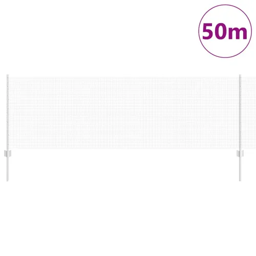 Zatvorena žičana ograda s postovima 50 x 0,8 m Pocinčani čelik - Pocinčani čelik 50 x 0,8 m ograda (mreža 1,6 x 1,6 cm) Cijena