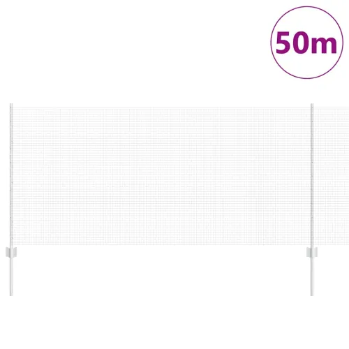 Zatvorena žičana ograda s postovima 50 x 1 m Pocinčani čelik - Pocinčani čelik 50 x 1 m ograda (mreža 1,6 x 1,6 cm) Cijena