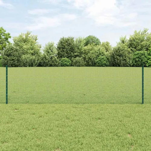 Zatvorena žičana ograda s postovima 50 x 0,6 m Zelena Mreža - Zelena Ograda 50 x 0,6 m (mreža 1,6 x 1,6 cm) Cijena