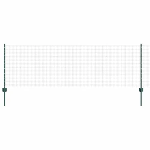 Zatvorena žičana ograda s postovima 50 x 0,8 m Zelena Mreža - Zelena 50 x 0,8 m ograda (mreža 2,5 x 2,5 cm) Cijena
