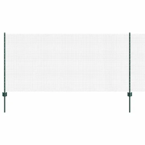 Zatvorena žičana ograda s postovima 50 x 1 m Zelena Mreža - Zelena 50 x 1 m ograda (mreža 1,6 x 1,6 cm) Cijena