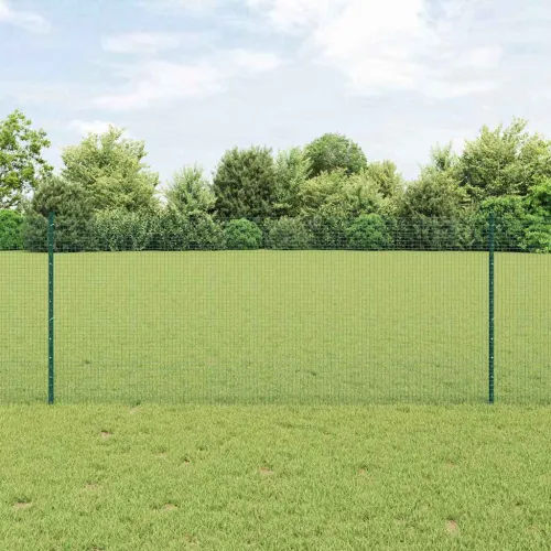 Zatvorena žičana ograda s postovima 50 x 1 m Zelena Mreža - Zelena 50 x 1 m ograda (mreža 1,9 x 1,9 cm) Cijena