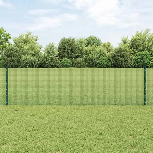 Zatvorena žičana ograda s postovima 100 x 0,6 m Zelena Mreža - Zelena Ograda 100 x 0,6 m (mreža 1,2 x 1,2 cm) Cijena