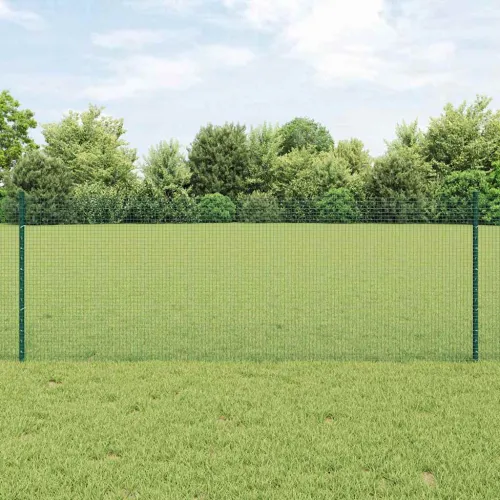 Zatvorena žičana ograda s postovima 100 x 0,8 m Zelena Mreža - Zelena 100 x 0,8 m ograda (mreža 1,6 x 1,6 cm) Cijena