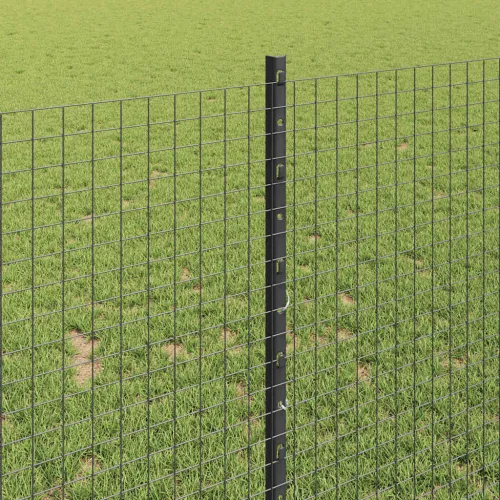 Zatvorena žičana ograda s postovima 10 x 1 m Pocinčani čelik - Siva 10 x 1 m ograda (mreža 2,5 x 2,5 cm) Cijena