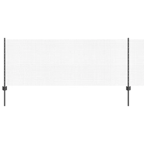 Zatvorena žičana ograda s postovima 100 x 0,8 m Siva Mreža - Siva 100 x 0,8 m ograda (mreža 1,9 x 1,9 cm) Cijena