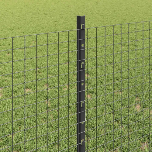Zatvorena žičana ograda s postovima 100 x 0,8 m Siva Mreža - Siva 100 x 0,8 m ograda (2,5 x 2,5 cm mreža) Cijena