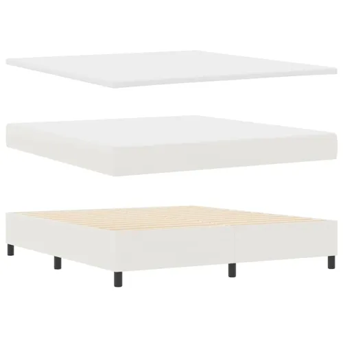 Box spring krevet Krema i bijela 180 x 200 cm - Krema 180 x 200 cm Cijena