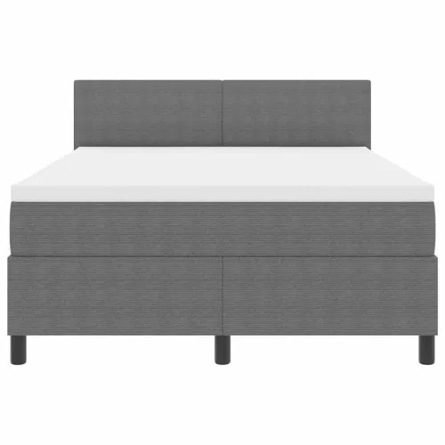 Box spring krevet Svijetlo siva i bijela. 160 x 200 cm - Svjetlosiva 160 x 200 cm Nizak uzglavlju Cijena