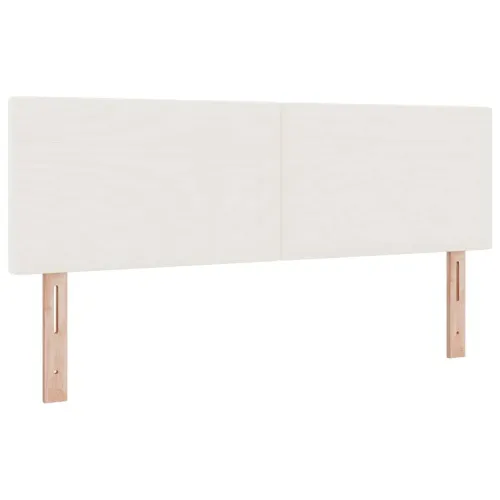 Box spring krevet s uzglavljem Krema i bijela 160 x 200 cm - Krema 160 x 200 cm Nizak uzglavlju Cijena