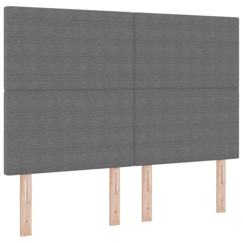 Box spring krevet Svijetlo siva i bijela. 140 x 190 cm - Svjetlosiva 140 x 190 cm Visoki uzglavlje Cijena