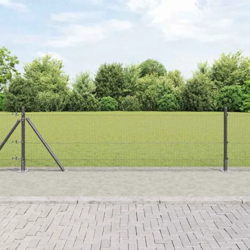 Zavareno žičano ogradno mreža s betonskom podlogom 25 x 0,4 m - 25 x 0,4 m (16 x 16 mm mreža) Siva Cijena
