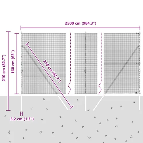 Zavarena žičana ograda za fiksaciju 25 x 1,6 m Siva Mreža - 25 x 1,6 m (mreža 1,2 x 1,2 cm) Siva Cijena