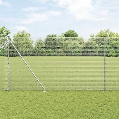 Zavareno žičano ograđivanje s bodljama 10 x 1,6 m Srebrna Mreža - 10 x 1,6 m (16 x 16 mm mreža) Pocinčani čelik Cijena
