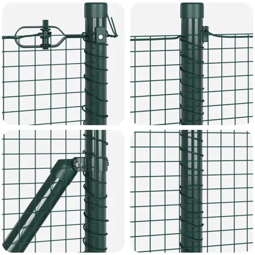 Zavareno žičano ograđivanje s bodljama 10 x 0,8 m Zelena Mreža - 10 x 0,8 m (mreža 19 x 19 mm) Zelena Cijena