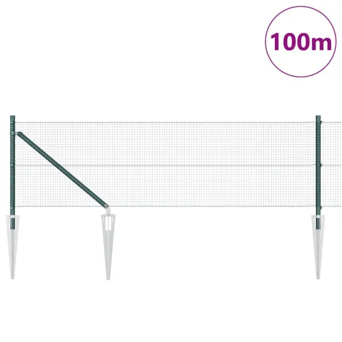 Zavareno žičano ograđivanje s bodljama 100 x 0,8 m Zelena Mreža - 100 x 0,8 m (16 x 16 mm mreža) Zelena Cijena
