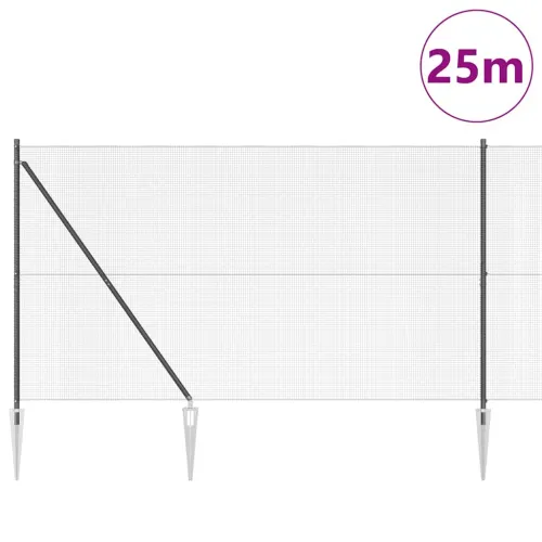 Zavareno žičano ograđivanje s bodljama 25 x 1,6 m Siva Mreža - 25 x 1,6 m (12 x 12 mm mreža) Siva Cijena