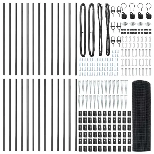 Zavareno žičano ograđivanje s bodljama 50 x 1 m Siva Mreža - 50 x 1 m (16 x 16 mm mreža) Siva Cijena