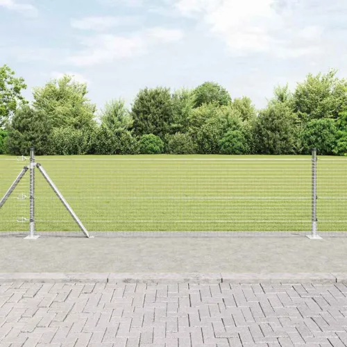 Zavareno žičano ogradno mreža s betonskom podlogom 10 x 0,4 m - 10 x 0,4 m (25 x 25 mm mreža) Pocinčani čelik Cijena