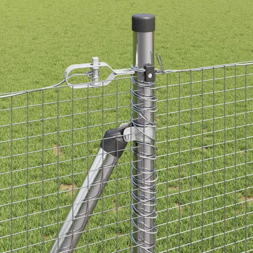 Zavareno žičano ogradno mreža s betonskom podlogom 10 x 1 m - 10 x 1 m (19 x 19 mm mreža) Pocinčani čelik Cijena