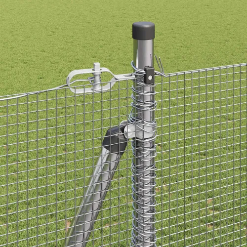 Zavareno žičano ogradno mreža s betonskom podlogom 25 x 1,6 m - 25 x 1,6 m (12 x 12 mm mreža) Pocinčani čelik Cijena