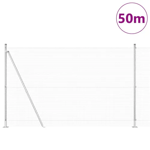 Zavareno žičano ogradno mreža s betonskom podlogom 50 x 1,6 m - 50 x 1,6 m (16 x 16 mm mreža) Pocinčani čelik Cijena