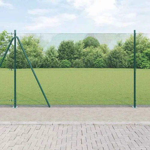 Zavareno žičano ogradno mreža s betonskom podlogom 10 x 1,6 m - 10 x 1,6 m (12 x 12 mm mreža) Zelena Cijena