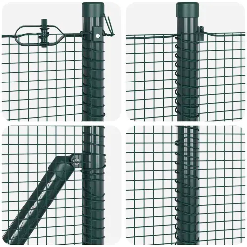 Zavareno žičano ogradno mreža s betonskom podlogom 25 x 1 m - 25 x 1 m (mreža 12 x 12 mm) Zelena Cijena