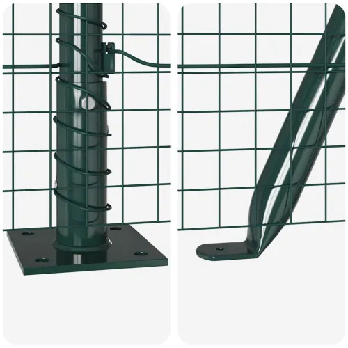 Zavareno žičano ogradno mreža s betonskom podlogom 50 x 1,4 m - 50 x 1,4 m (mreža 25 x 25 mm) Zelena Cijena
