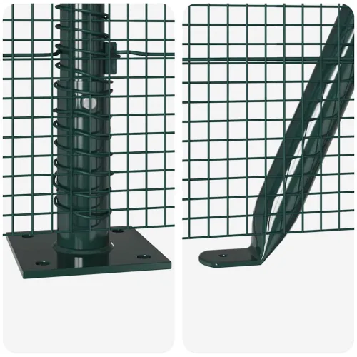 Zavareno žičano ogradno mreža s betonskom podlogom 100 x 1 m - 100 x 1 m (12 x 12 mm mreža) Zelena Cijena