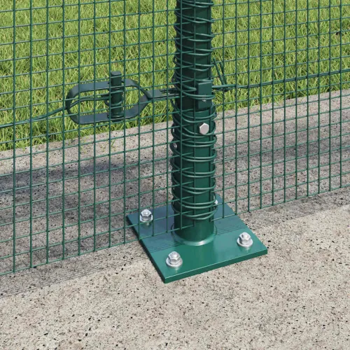 Zavareno žičano ogradno mreža s betonskom podlogom 100 x 1 m - 100 x 1 m (12 x 12 mm mreža) Zelena Cijena