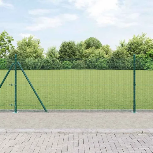 Zavareno žičano ogradno mreža s betonskom podlogom 100 x 1 m - 100 x 1 m (12 x 12 mm mreža) Zelena Cijena