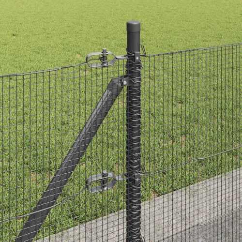 Zavareno žičano ogradno mreža s betonskom podlogom 10 x 0,5 m - 10 x 0,5 m (mreža 12 x 12 mm) Siva Cijena