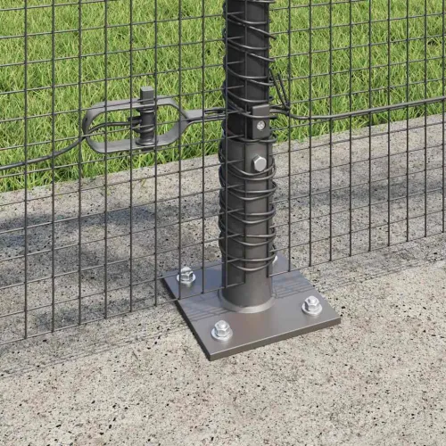 Zavareno žičano ogradno mreža s betonskom podlogom 10 x 0,8 m - 10 x 0,8 m (16 x 16 mm mreža) Siva Cijena