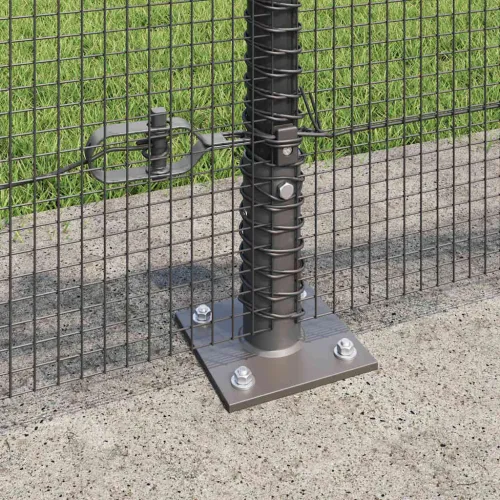 Zavareno žičano ogradno mreža s betonskom podlogom 25 x 0,4 m - 25 x 0,4 m (mreža 12 x 12 mm) Siva Cijena