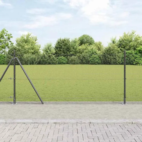 Zavareno žičano ogradno mreža s betonskom podlogom 25 x 1 m - 25 x 1 m (mreža 16 x 16 mm) Siva Cijena
