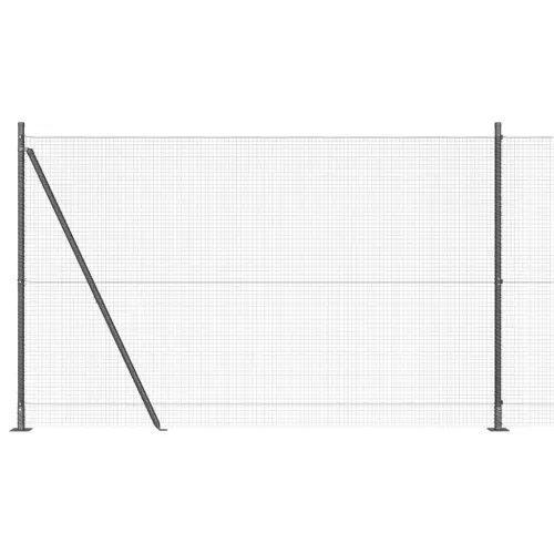 Zavareno žičano ogradno mreža s betonskom podlogom 25 x 1,5 m - 25 x 1,5 m (19 x 19 mm mreža) Siva Cijena
