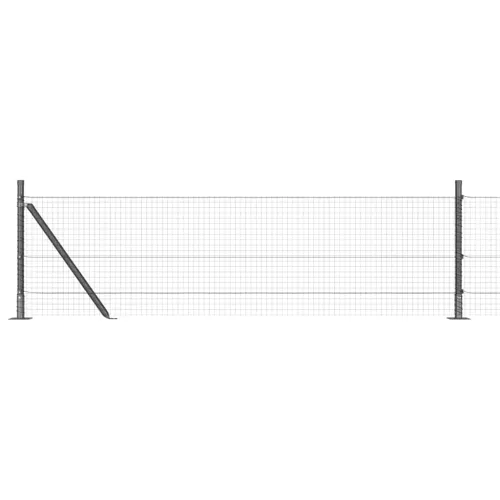 Zavareno žičano ogradno mreža s betonskom podlogom 50 x 0,4 m - 50 x 0,4 m (mreža 25 x 25 mm) Siva Cijena