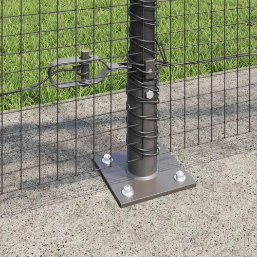 Zavareno žičano ogradno mreža s betonskom podlogom 50 x 0,8 m - 50 x 0,8 m (19 x 19 mm mreža) Siva Cijena