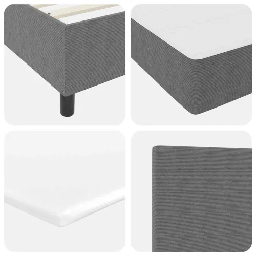 LED Box Spring Krevet Svijetlo siva i bijela. 80 x 200 cm - Svjetlosiva 80 x 200 cm Visoki uzglavlje Cijena