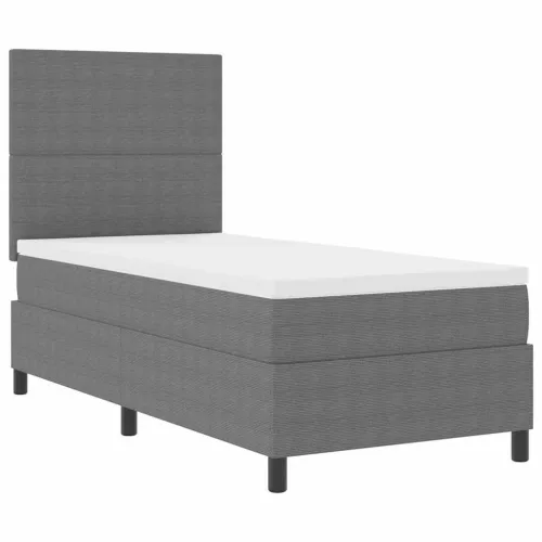 LED Box Spring Krevet Svijetlo siva i bijela. 80 x 200 cm - Svjetlosiva 80 x 200 cm Visoki uzglavlje Cijena