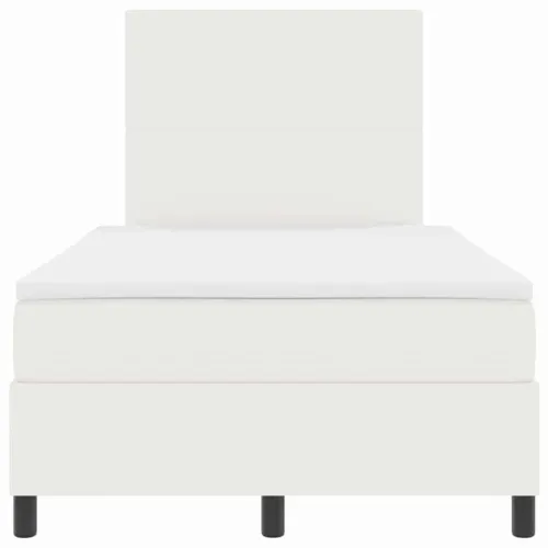 LED Box Spring Krevet s uzglavljem Krema i bijela 120 x 190 cm - Krema 120 x 190 cm Visoki uzglavlje Cijena