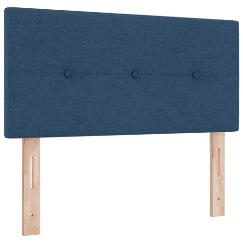Box spring krevet s jastukom Plava 80 x 200 cm tkanina - Plava 80 x 200 cm Prošiveno gumbima Cijena